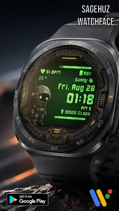 A156 Robot Watchface screenshot 6