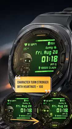 A156 Robot Watchface screenshot 2