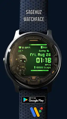 A156 Robot Watchface screenshot 7
