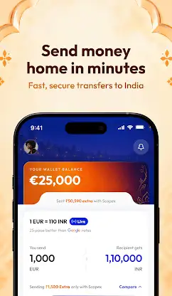 Scopex: Send Money to India screenshot 2