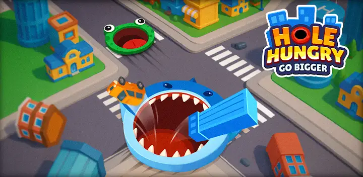 Hole Hungry: Go Bigger — Android game banner