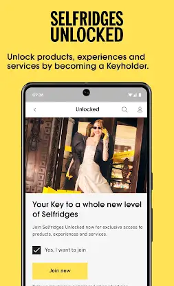 Selfridges screenshot 2