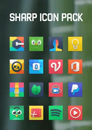 Sharp - Square Icon Pack screenshot 3
