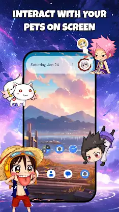 Anime Shimeji Pets On Screen screenshot 1