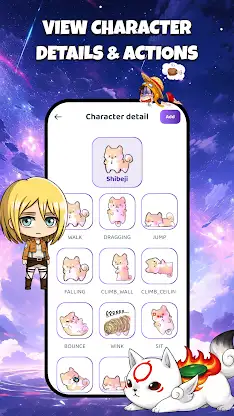Anime Shimeji Pets On Screen screenshot 5