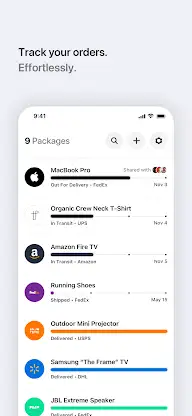 Shippity - Package Tracker screenshot 1