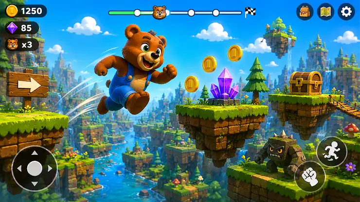 Super Bear Adventure Land screenshot 2