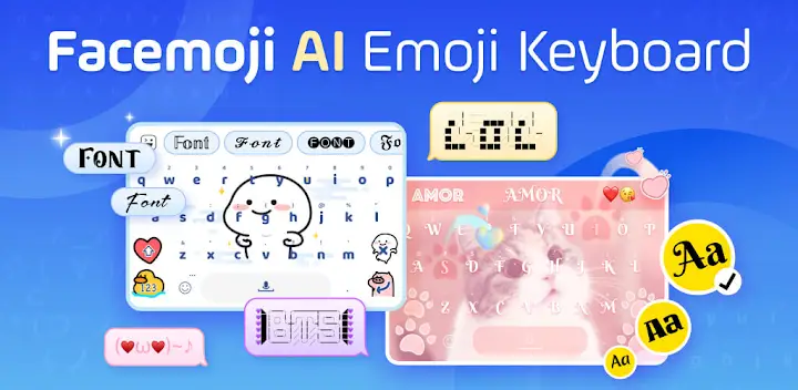 Facemoji AI Emoji Keyboard — Android app banner