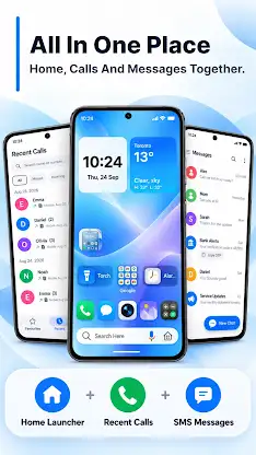Launcher: Phone & Messages screenshot 1