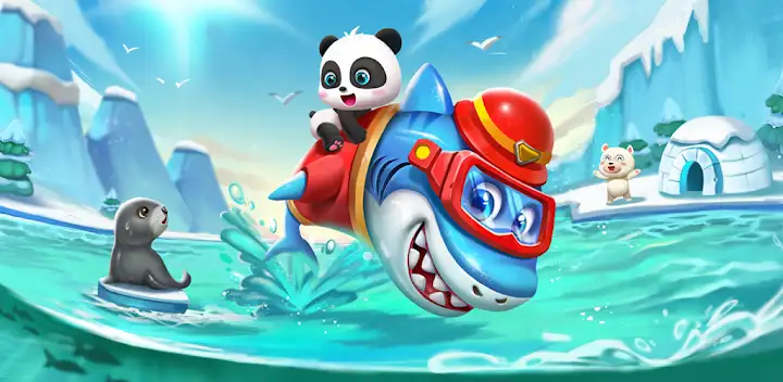 Little Panda: Shark Family — Android game banner