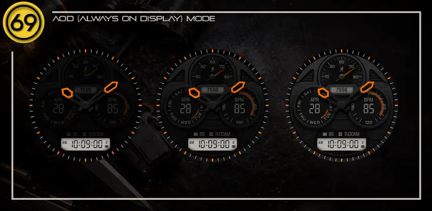 [69D] STEALTH watch face screenshot 7