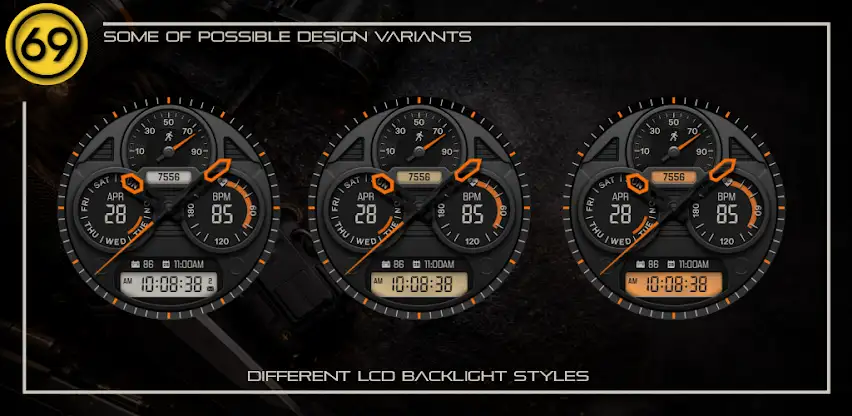 [69D] STEALTH watch face screenshot 4