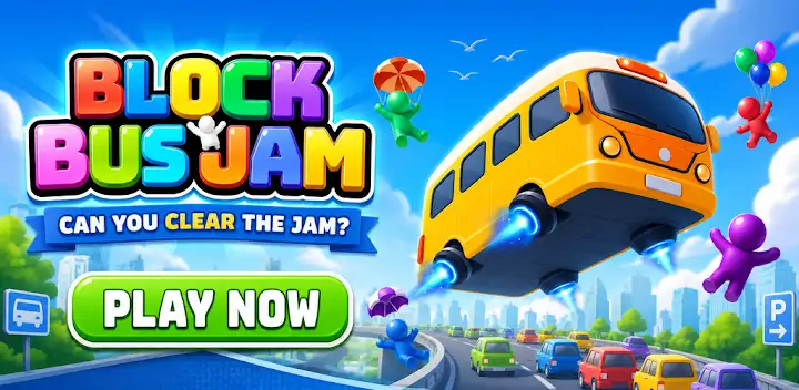 Block Bus Jam: Grid Puzzle — Android game banner