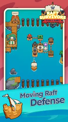 Raft Survivors: Build & Bullet screenshot 1