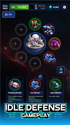 Space Hole: Idle Tower Defense screenshot 1