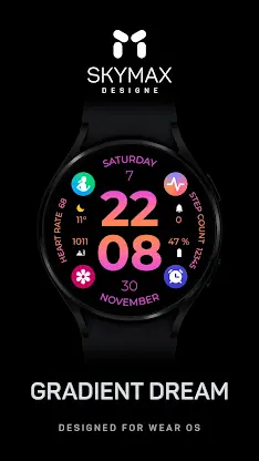 Gradient dream Watch Face screenshot 1