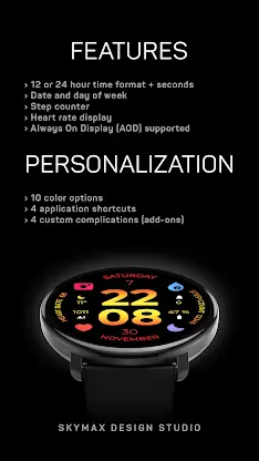 Gradient dream Watch Face screenshot 2
