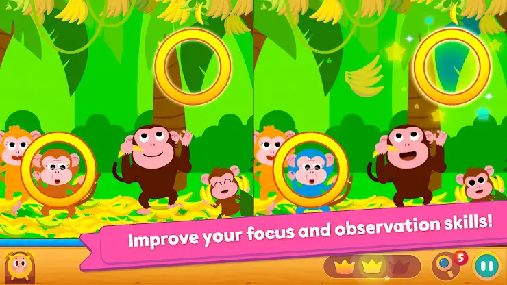 Pinkfong Spot the difference : screenshot 3
