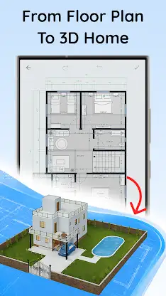 House Design Floor Plan 3D screenshot 1