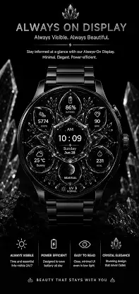 Crystal Bloom Luxury WatchFace screenshot 4