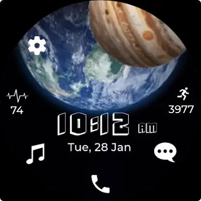 3D Earth Animated - Watch Face screenshot 9
