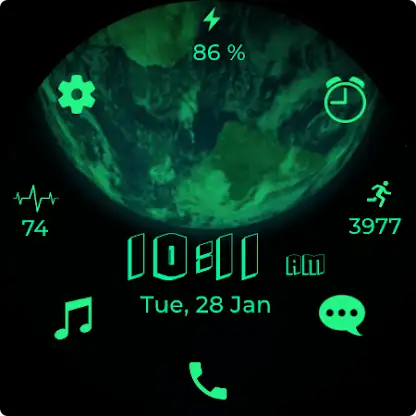 3D Earth Animated - Watch Face screenshot 8