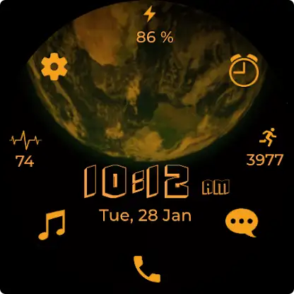3D Earth Animated - Watch Face screenshot 7
