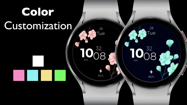 Flower Digital - Watch Face screenshot 2