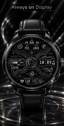 Cyber Circuit HUD Watch Face screenshot 5