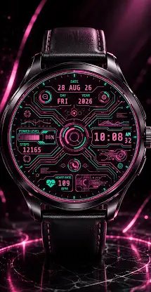 Cyber Circuit HUD Watch Face screenshot 4