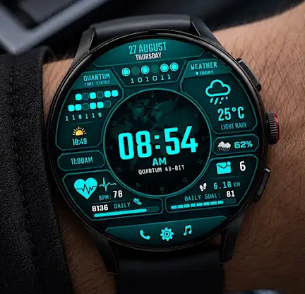 Sci Fi Quantum Watch Face screenshot 1