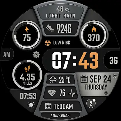 Sci Fi Slate Watch Face screenshot 4