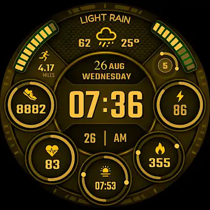 Sci Fi Tactical Watch Face screenshot 2