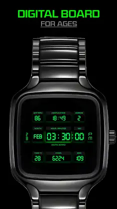 Digital Board Watch Face screenshot 3