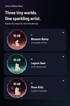 SoGood Glitter Watch Face screenshot 1