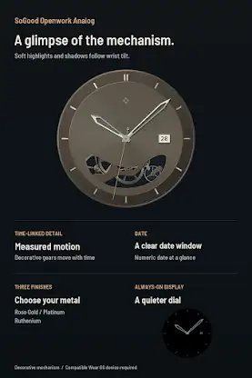 SoGood Openwork Analog Face screenshot 2