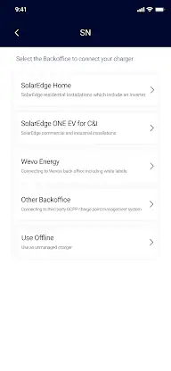 SolarEdge ONE EV Charger Setup screenshot 2