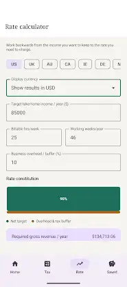 SoloRate: 1099 Tax Calculator screenshot 4
