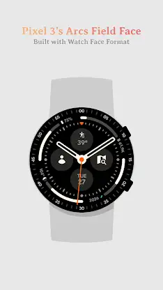 Pixel 3's Arcs Field Watchface screenshot 1