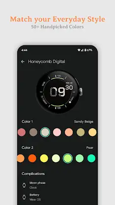 Honeycomb Digital Watch Face screenshot 3