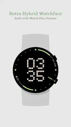 Retro Hybrid Watch Face screenshot 1