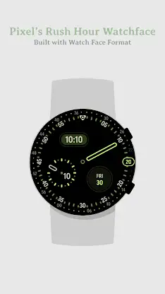 Pixel 4's Rush Hour Watch Face screenshot 1