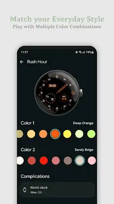 Pixel 4's Rush Hour Watch Face screenshot 3