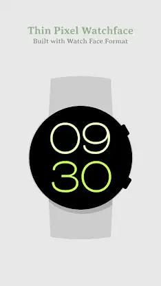 Thin Pixel Watch Face screenshot 1