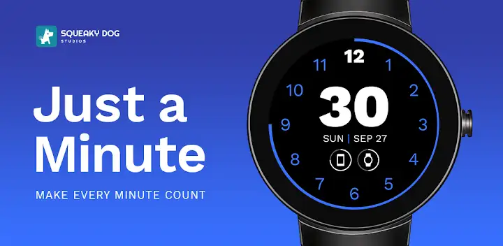 Just a Minute™ Wear Watch Face — Android app banner