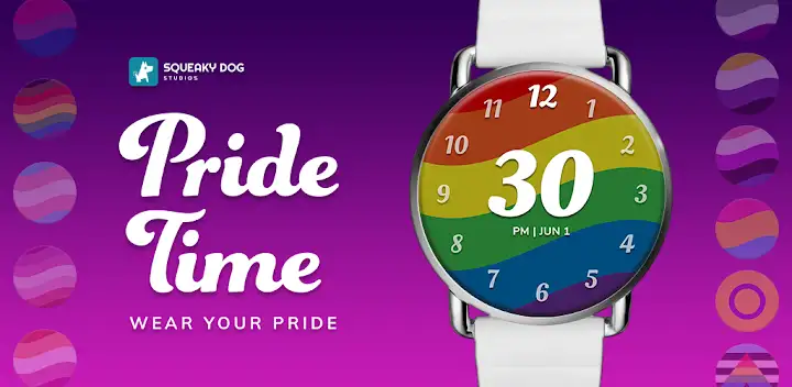 Pride Time™ Wear OS Watch Face — Android app banner