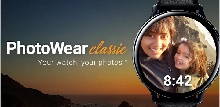 PhotoWear Classic Watch Face — Android app banner