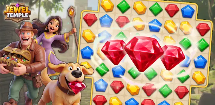 Jewel Temple: Match 3 Games — Android game banner