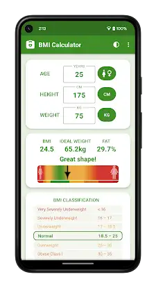 BMI Calculator screenshot 1