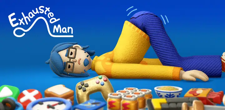 Exhausted Man — Android game banner